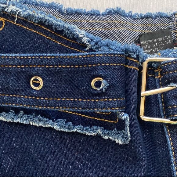 NWOT Deadstock Y2K Lazer Jeans Dark Wash Denim Flare Jeans Size 5 - Picture 10 of 16